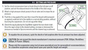 As a general rule of thumb, road tires usually need 80 to 130 psi, mountain bike tires require about 25 to 35 psi, and hybrid tires, 50 to 70 psi. Setting Up Rear Shock Mountain Bike Reviews Forum