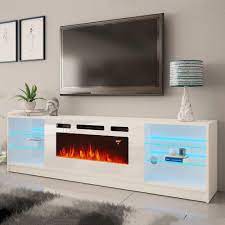 How to choose the best electric fireplace tv stand. Boston Wh01 Electric Fireplace Modern 79 Tv Stand Walmart Com Walmart Com
