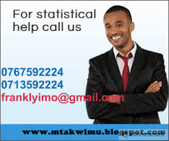 ADVERTISING WITH SK MEDIA:0713592224: STATISTICIAN FRANK LYIMO 0767 592224