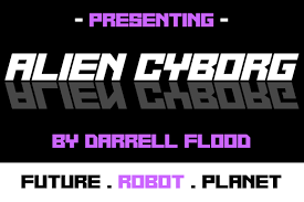 Download Alien Cyborg Font By Dadiomouse Creative Fabrica SVG Cut Files