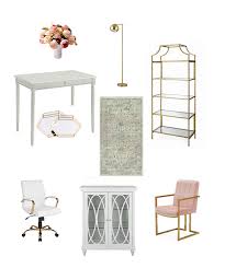 Can be as simple as choosing an industrial desk and some industrial lighting. Affordable Feminine Office Decor From Walmart Shabbyfufu Com