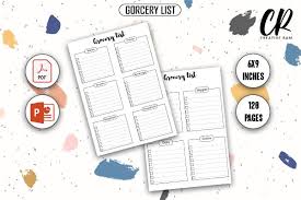 Download Gorcery List Kdp Interiors Graphic By Creative Ram Creative Fabrica Di 2020 PSD Mockup Templates