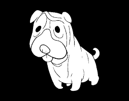 Shar pei coloring page from dogs category. Shar Pei Coloring Page Coloringcrew Com