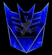 Decepticons Logo Blue Black Decepticon Logo Transformers Decepticons Transformers Optimus