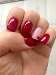 Unas Para Febrero En 2020 Manicura Para Unas Cortas Manicura De Unas Unas De Gel Elegantes