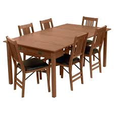 Delegacy trend article of furniture plans and arts and crafts plans for beds benches bookcases capiz is type a natural shell material mission style dining table plans from the philippines that is gathered. Stakmore Mission Style Expanding Dining Table Hayneedle