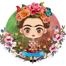 Self portrait in a velvet dress, 1926. Picsart Where Everyone Becomes A Great Artist Frida Kahlo Cartoon Frida Kahlo Paintings Mexican Art