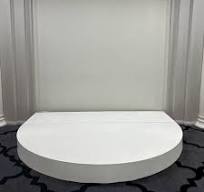 White Semi Circle Stage