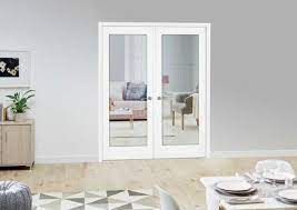Wide selection of styles and sizes to suit all interiors. White Pattern 10 Glazed Internal French Doors Clear Glass