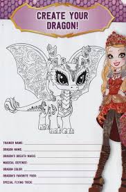 Just look at these ever after high coloring pages! Minty Flair Create Your Dragon From The Ever After High