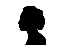 Beautiful Woman Face In Profile Silhouette Woman Face Silhouette Silhouette Woman Face