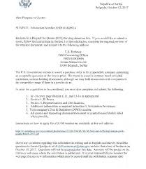 Sample letter of submission quotation : 19rb1018q0016 Rfq Cover Letter U S Embassy In Serbia