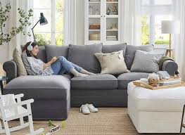 Harlanda Sectional 5 Seat Corner With Chaise Sporda Dark Gray Ikea Sectional Sofa Ikea Sectional Comfy Sectional