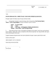 Maybe you would like to learn more about one of these? Surat Akuan Murid Hari Orientasi Thn 1 2018