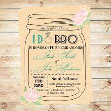 I Do Bbq Invitation Template Mason Jar Invitation Engagement Invitation Pr Mason Jar Invitations Template Mason Jar Invitations Mason Jar Wedding Invitations