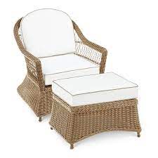 sorrento sand wicker chair ottoman patio set with cushions outdoor wicker chairs wicker chair chair and ottoman