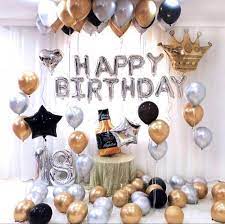 Check spelling or type a new query. Black Silver And Gold Birthday Decorations Cheap Online Shopping