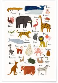 On this page, you will find charts with all french consonant and vowel sounds. Animal Alphabet In French Poster Juniqe