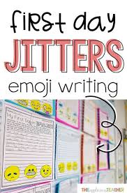 My First Day In Emojis First Day Jitters Writing Activity First Day Of School Activities Writing Activities School Reading