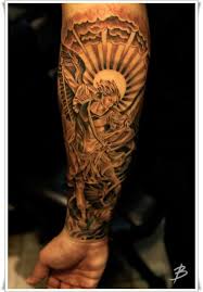 Double sided with beautiful image of guardia angel 1 tall plus 8mm pendant bail 5/8 wide 3mm thickness 4g saint michael the archangel is considered to be the guardian and protector of the church. 30 Perfect St Michael Tattoo Design Ideas