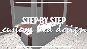 Kids tent bed children princess bed canopy for children wood children bed. Roblox Bloxburg Step By Step Custom Bed Design 1 9k Youtube