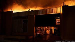 In johannesburg, hundreds defied restrictions in two disenfranchised suburbs, but their protests ended in violence, looting and 25 arrests, police said. Xhmf3olwqzqsim