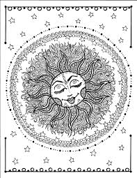Get links to over 100 free adult coloring pages! Sun Mandala Digital Coloring Page Instant Etsy