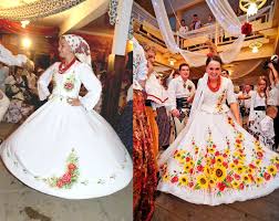 Growing Trend Handpainted Wedding Dresses Inspired By Folklore Of Polish Highlanders Wedding Dresses Polish Wedding Traditions Polish Wedding