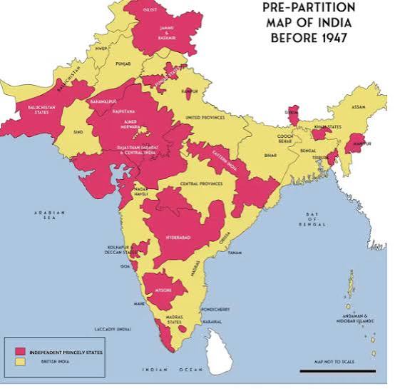 Extent of British empire India 1857-1947. Why Britain was not able to exercise direct control over many parts of India throughout their 90 year rule in India ? : r/IndianHistory