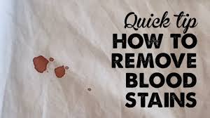 Quick Tip How To Remove Blood Stains A Thousand Words Youtube