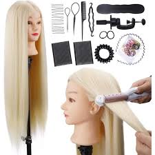 Certaines possèdent une longue chevelure les têtes à coiffer sont idéales pour débuter dans le monde de la coiffure mais également pour travailler des techniques peu demandées en salon. Tetes D Exercice Pour Coiffure Tete A Coiffer Aluoha 80cm Professionnelle Tetes D Exercice 100 De Cheveux Synthetiques 524945 Cdiscount Jeux Jouets