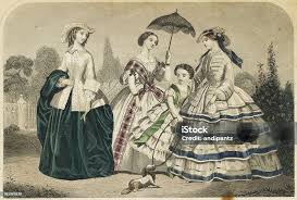Womens 19th Century Fashion Stock Photo ...