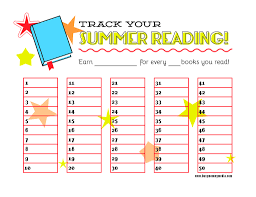 Free Printable Summer Reading Chart Reading Charts Summer