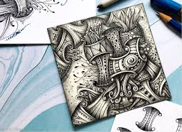 Crazy Huggins Picture Eni Oken Zentangle Patterns Zentangle Drawings Online Art Classes