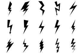 Black And White Lightning Bolt Background Vintage Lightning Bolt Icons In 2020 Lightning Bolt Tattoo Lightning Bolt Lightning Bolt Design