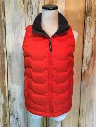 ll bean orange puffer vest downtek fleece lining quilted zip pockets 109 m nwt llbean puffer puffer vest seattle fashion pinterest
