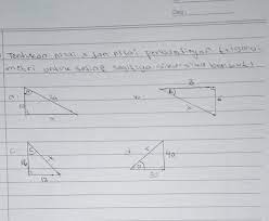 Check spelling or type a new query. Tentukan Nilai X Dan Nilai Perbandingan Trigonometri Untuk Setiap Segitiga Siku Siku Berikut Jeruk Brainly Co Id
