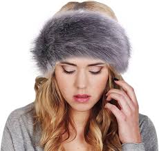 Winter Headband,MoreChioce Faux Fox Fur Headband Winter Earwarmer Headband  Faux Fur Ear Warmer Outdoor Warmer Head Wrap for Women,Dark Blue :  Amazon.com.au: Beauty