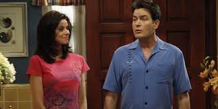 Jennifer Taylor Chelsea And Charlie Sheen Charlie Half Man Two And A Half Men