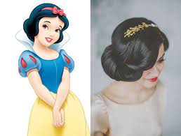 Disney Princess Inspired Hair Ideas Disney Princess Hairstyles Snow White Hair Disneyland Dress