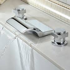 Wasserfall armaturen im angebot große auswahl top marken viele bezahlmöglichkeiten wasserfall armaturen jetzt bestellen! Zeitgenossisch Romanische Wanne Wasserfall With Keramisches Ventil Zwei Griffe Drei Locher For Chrom Badewannenarmaturen Wasserhahn Online Shop