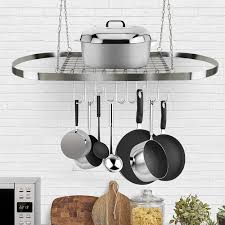 So since i was already in ikea , i thought i could buy enough components there to make some… turns out i could. Rebrilliant Hanging Pot Rack Reviews Wayfair
