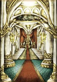 Elven Throne Room Throne Room Fantasy Landscape Elven