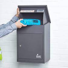 When not wanting to post my mail at local po or wait for the courier, usps drop box near me is just what i am looking for. Wall Mounted Smart Parcel Drop Box Dark Grey For Secure Multiple Internet Deliveries Of Large Delivery Packets Weatherproof Outdoor Delivery Box Amazon Co Uk Diy Tools