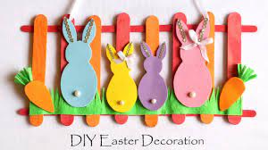 How to decorate easter eggs? Diy Easter Decorations Easy Spring Room Decor Ideas Door Wall Hanging Easter Bunny Youtube