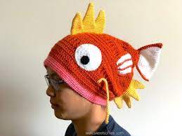 Sweet Softies Amigurumi And Crochet Magikarp Hat Crochet Hats Free Pattern Crochet Crochet Beanie