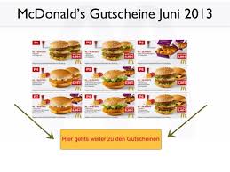 Juli 2 cheeseburger für 2€ 2x big mac zum preis von 1x alle coupons und angebote hier ↩. Mcdonalds Gutscheine Juni 2013