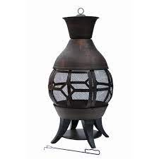 Shop top fire pit brands and read expert reviews from fire pit experts. Hampton Bay Lokia 20 In Cast Iron Chimenea Fp 51104 The Home Depot