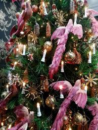 Our inventory includes all shapes and sizes of clip on. Beautiful Birds With Pink Feathers Decorating The Christmas Tree Stock Photo Picture And Royalty Free Image Image 92091818