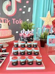 Tik Tok Birthday Party Ideas Photo 2 Of 10 In 2020 Double Birthday Parties Rockstar Birthday Party 10th Birthday Parties